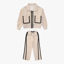 Zip-up Sweatshirt and Wide Leg Trouser WAA0241 - TUZZUT Qatar Online Shopping