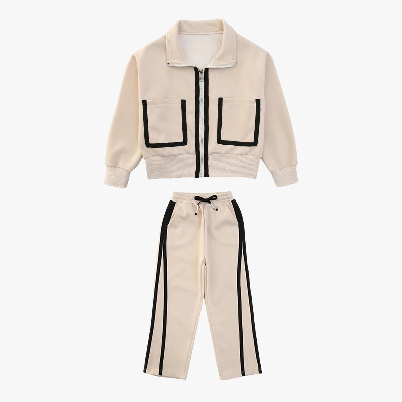 Zip-up Sweatshirt and Wide Leg Trouser WAA0241 Zip-up Sweatshirt and Wide Leg Trouser WAA0241