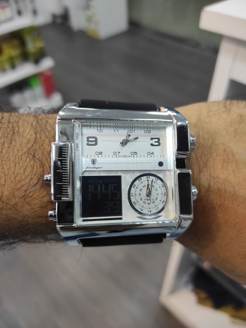 POEDAGAR Luxury Man Wristwatch Rectangle Men Watch S3429668 - TUZZUT Qatar Online Shopping