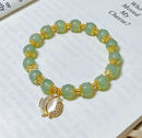Accessories for Women Natural Jade Bracelet for Women Double Layer Chain Bracelet for Girls Wedding Party Korean Jewelry Gift - Tuzzut.com Qatar Online Shopping