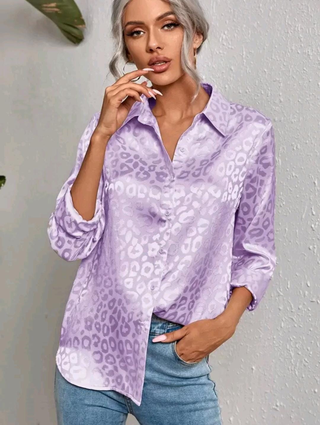 Summer Printed Chiffon Silk Top 105382 Summer Printed Chiffon Silk Top 105382
