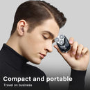 Men's Electric Razor Portable 3-blade Beard Trimmer with LED Power Display SanQiao - TUZZUT Qatar Online Shopping