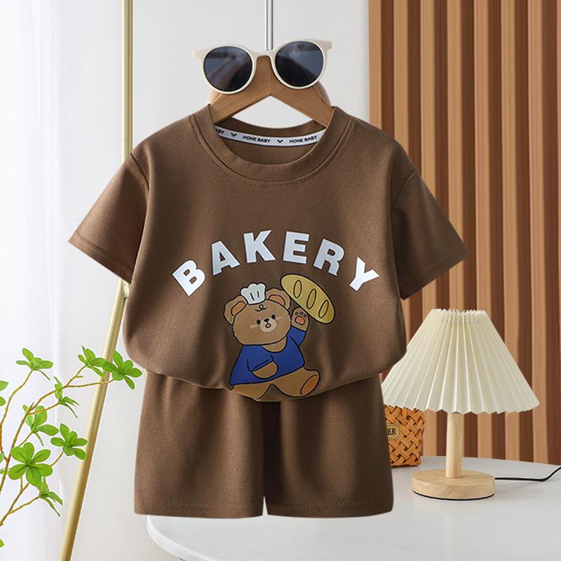 Children wear suit kids clothing for girl's and Boys clothing Tshirt sets 1556019 - TUZZUT Qatar Online Shopping