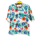 Forjo Style Floral Men's Printed Five Sleeve T-shirt BOTO88 - TUZZUT Qatar Online Shopping