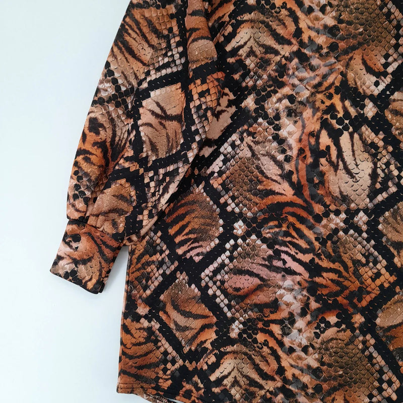 Women Mini Dresses Printed Tops Fashion 1026 - TUZZUT Qatar Online Shopping