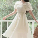 Women's Short Sleeve Tea Dresses L 537474 - TUZZUT Qatar Online Shopping