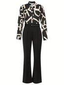 Women's Casual Floral Print 2 Piece Set B-731599 - TUZZUT Qatar Online Shopping