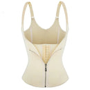 Waist Trainer Corset Front Zip And Hook Adjustable Straps 604 - TUZZUT Qatar Online Shopping