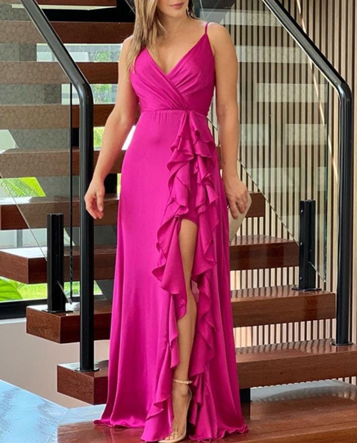 Women's Dress Belted Maxi Dress 583606 Women's Dress Belted Maxi Dress 583606