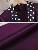 Women Elegant 2 Piece Set Female Blazer Office Ladies Business Work Wear Fashion Scarf     B195137Formal Jacket and Pant Suit - TUZZUT Qatar Online Shopping