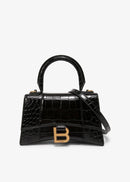 (Mini)Small Hourglass Embossed Black Leather Top Handle Bag New   S4465537 - TUZZUT Qatar Online Shopping