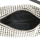 Mesh Crystal Rhinestone Mini Heiress Pouch Black Silver   S4535508 - TUZZUT Qatar Online Shopping