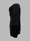 Original Irregular Casual Solid Color Pleated T-Shirt Top L 103189 - TUZZUT Qatar Online Shopping