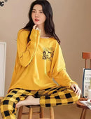 Women Pajamas Set Long Sleeve Nightwear   S4681949 - TUZZUT Qatar Online Shopping
