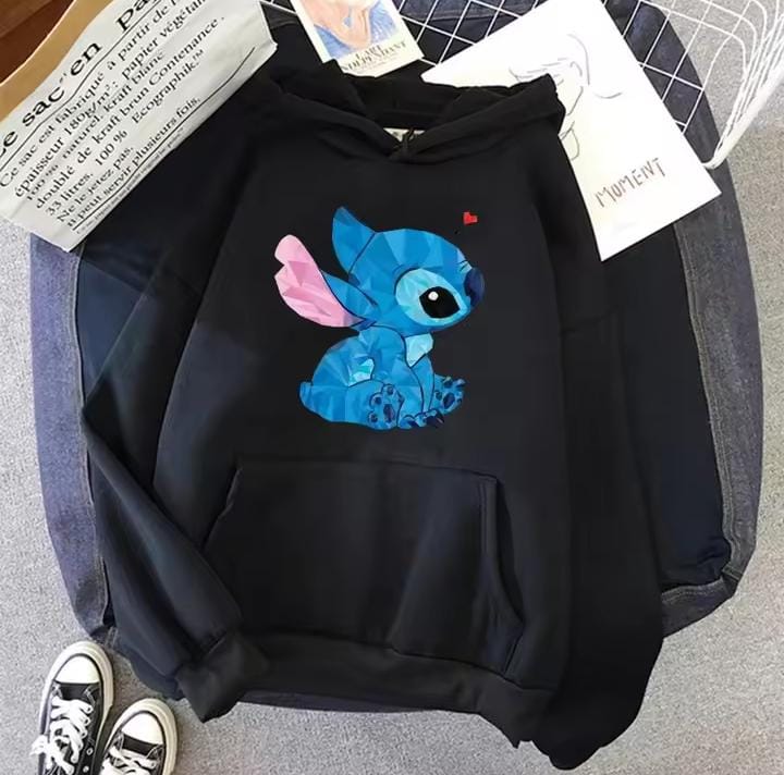 Cartoon Stitch Hoodies for Women Women's Fashion Streetwear Winter B505955 Cartoon Stitch Hoodies for Women Women's Fashion Streetwear Winter B505955