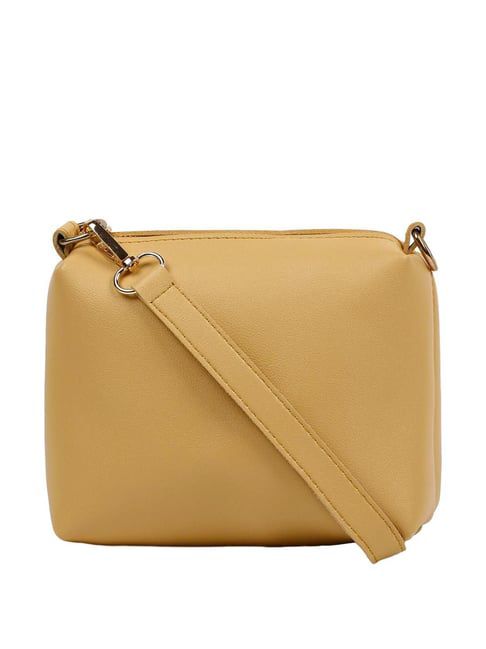 Light Brown Solid Small Hand Bag K7766