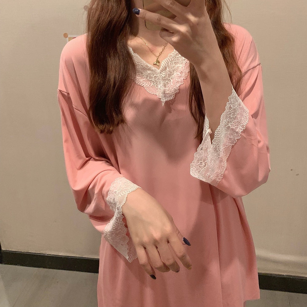 2 Pcs Women 's Long Sleeve Sleep Set - Free size - 429751 2 Pcs Women 's Long Sleeve Sleep Set - Free size - 429751