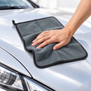 1Pc Grey Car Wash Cleaning Cloth Q0092 - Size  30 × 30 cm