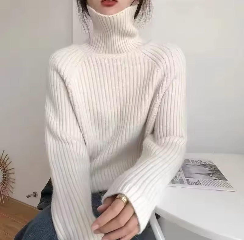 Winter Warm Women Turtleneck Long Sleeve Knit wears 58788