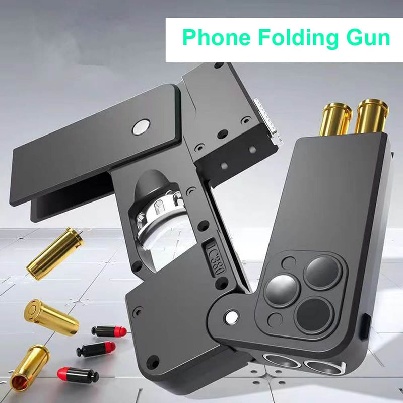 Folding Phone Gun Toy Soft Secret Bullet Launcher - TUZZUT Qatar Online Shopping