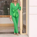 Women Long Sleeve Butterfly Knot Dress Set   S0282209 - TUZZUT Qatar Online Shopping