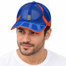 Royal Blue & Orange Mesh Sports Cap MF 1924
