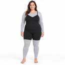 Women’s Black Shaping Bodysuit with Shorts 75017 - 2XL