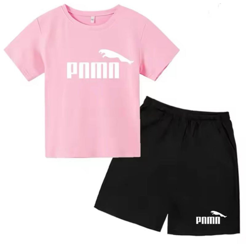 Children's T-shirt +Shorts Fashion Clothing Sets 510378 (140cm)