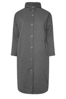 Curve Button Through Hooded Maxi Jacket 55943 - TUZZUT Qatar Online Shopping