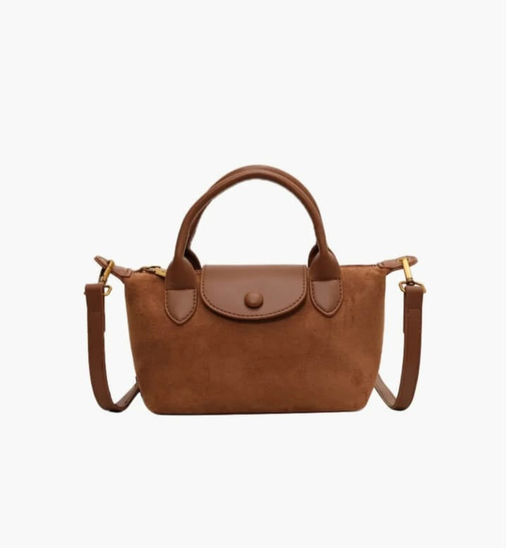 Women PU Shoulder Bag, Stitched Handbag with Brooch   472783 - TUZZUT Qatar Online Shopping