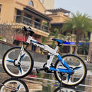 Bicycle Alloy Model Diecast Metal Mountain Bike Racing Toy Bend Road Simulation Collection Bike Toys For Children Gift T0506313 - Tuzzut.com Qatar Online Shopping