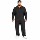 Men’s Black Quarter-Zip Polo & Trouser Set SDR 4031 - 2XL