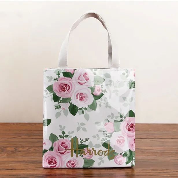PVC Flower Series Waterproof Environmentally Friendly Shopping Bag Shoulder Handbag S4043068