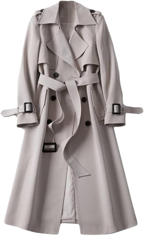Women's Double-Breasted Long Coat B184743 Women's Double-Breasted Long Coat B184743