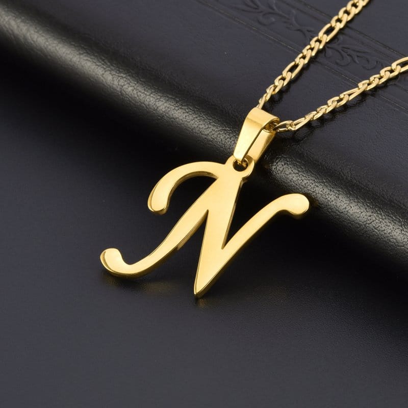 English Alphabet Letters Jewelry Women's Necklace - S4459422