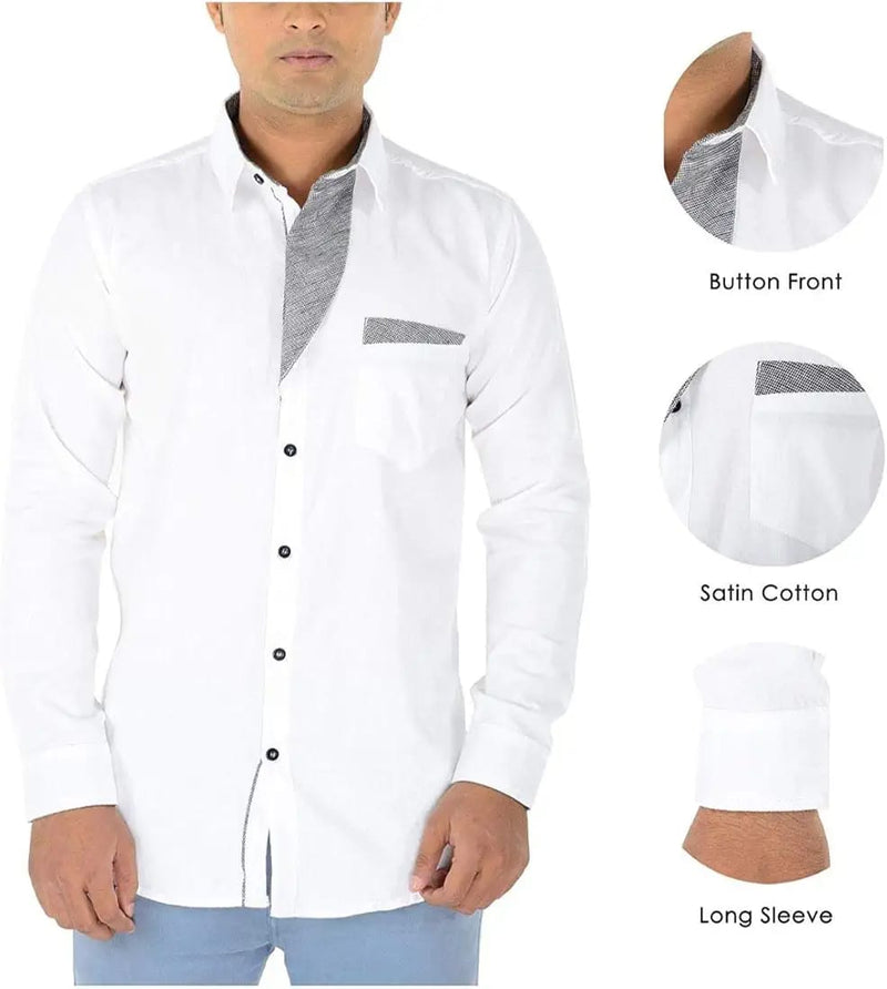 Biaba Collection - Men's Slim Fit Classic Shirt    S970021 - TUZZUT Qatar Online Shopping