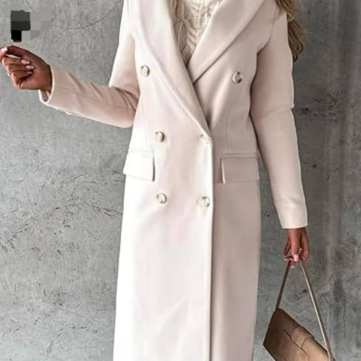 Women's Double Breasted Wool Coat WC258