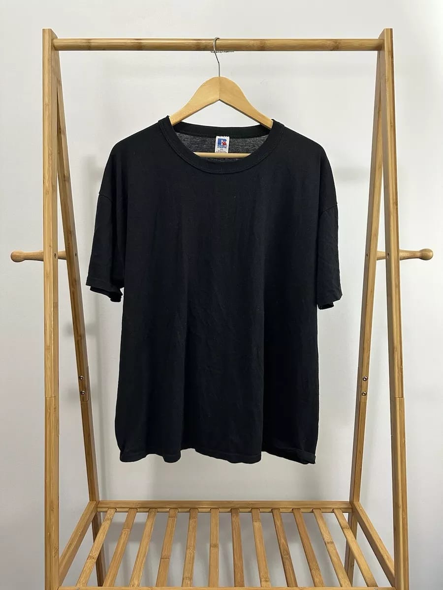 Athletic Blank Paper Thin Black T-Shirt S394306 Athletic Blank Paper Thin Black T-Shirt S394306