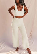 Women 2 Piece Open Front Long Tops Long Pants Sets    B400107 - TUZZUT Qatar Online Shopping