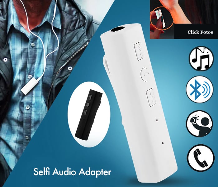 Selfie Audio Adaptor - White Selfie Audio Adaptor - White
