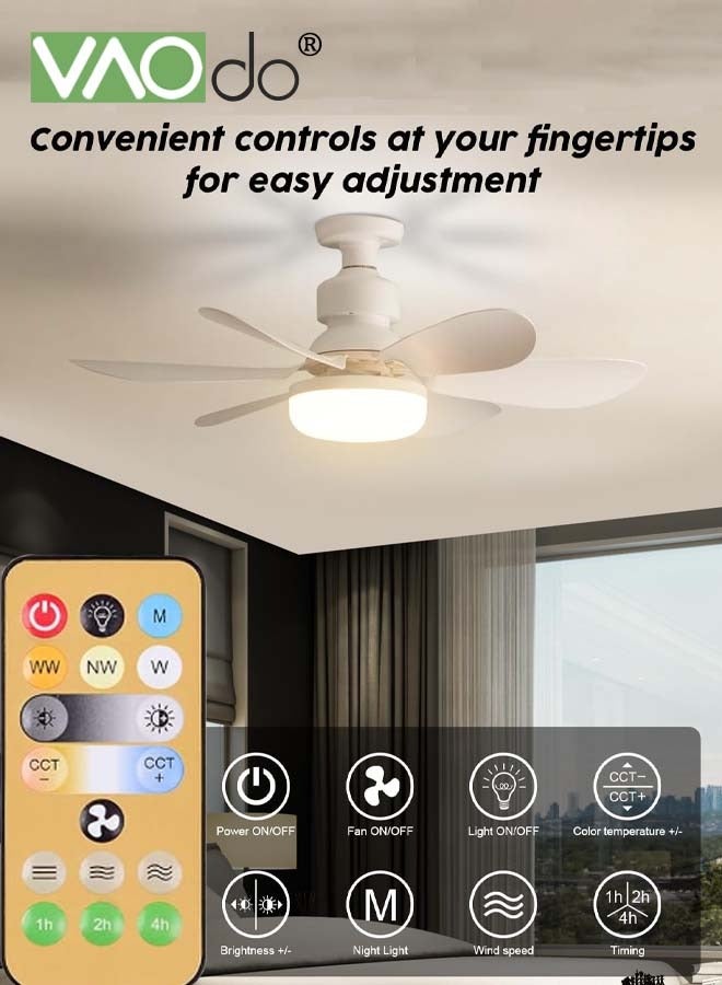 Fan Ceiling Fan with LED Light Light with Remote 0001598 - TUZZUT Qatar Online Shopping