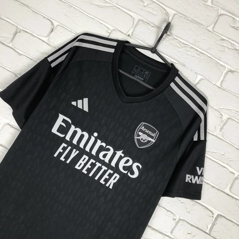 PLAYER ARSENAL 23/24 Black GOALKEEPER Shirt Jersey   030611 - TUZZUT Qatar Online Shopping