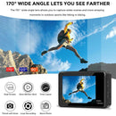 Action Camera Sony Lens 2.0-inch LCD EIS Dual Screen - TUZZUT Qatar Online Shopping