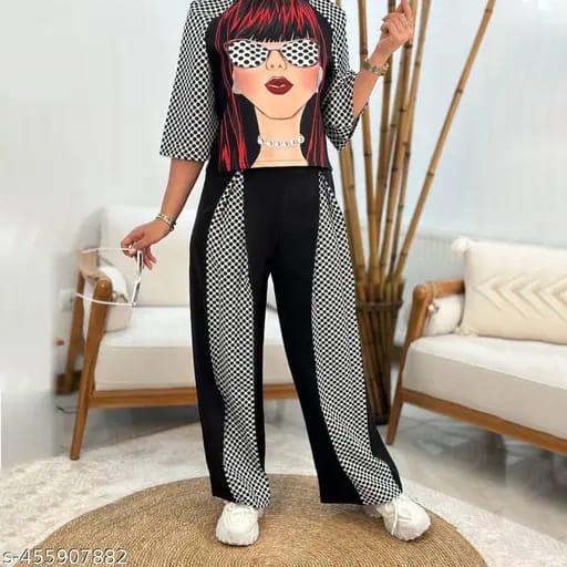 Stylish Summer Print Two-Piece Pullover Suit for Women B233151 Stylish Summer Print Two-Piece Pullover Suit for Women B233151