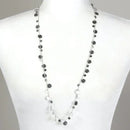 Lia Sophia Panorama Reflection Mirror Long Rope Silver Tone Necklace Retired - Tuzzut.com Qatar Online Shopping