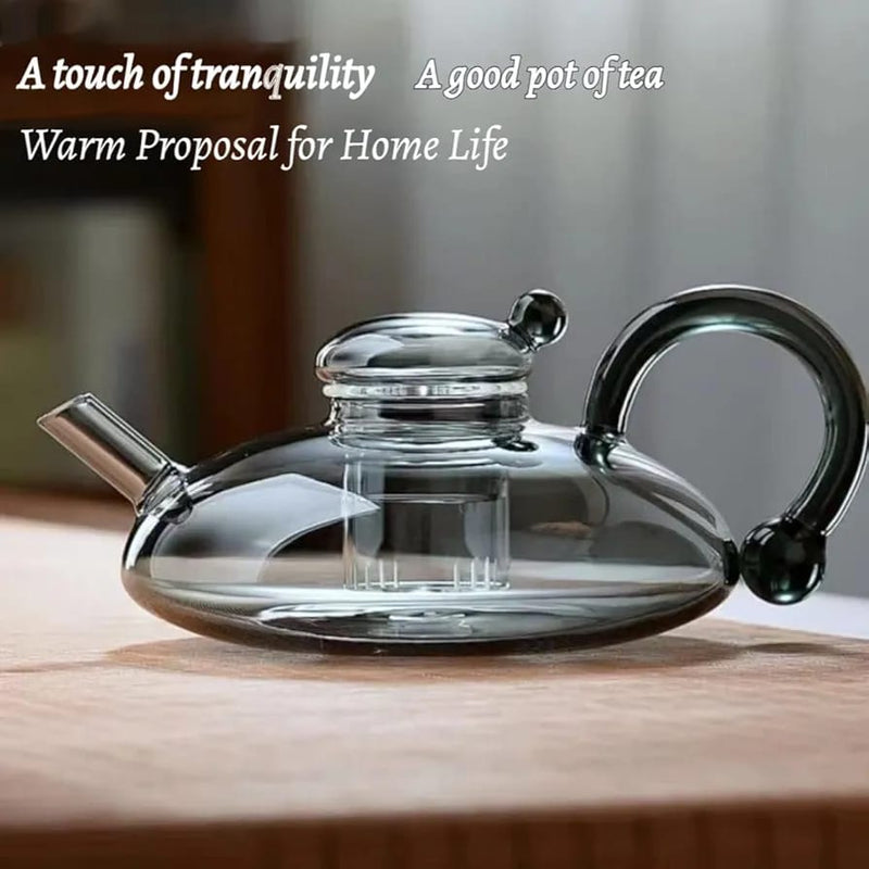 Heatable Glass Teapot with Infusers 112486 - TUZZUT Qatar Online Shopping