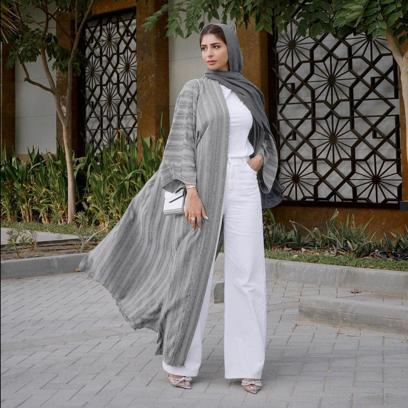 Women's Long Sleeve Solid Color Abaya - Size  S - 192718