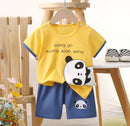 Kids Clothing Cartoon Tracksuit T Shirt +Pants Sets   1584236 - TUZZUT Qatar Online Shopping