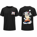 Black Anime Graphic Crew-Neck T-Shirt DSA13569 - XL