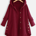 Women's Outerwear Winter Warm Thicken Hooded Coat 7012138